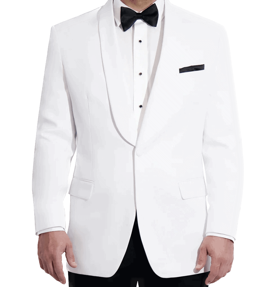 Mens White Hampton Dinner Jacket. – Blazers for Everyone