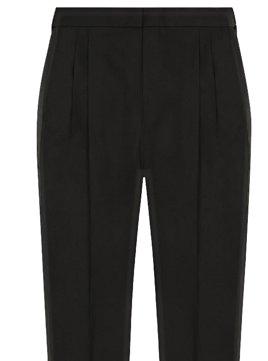 Mens Polyester Double Pleated Tuxedo Pants – Blazers for Everyone