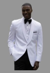 Mens White Dinner Jacket.